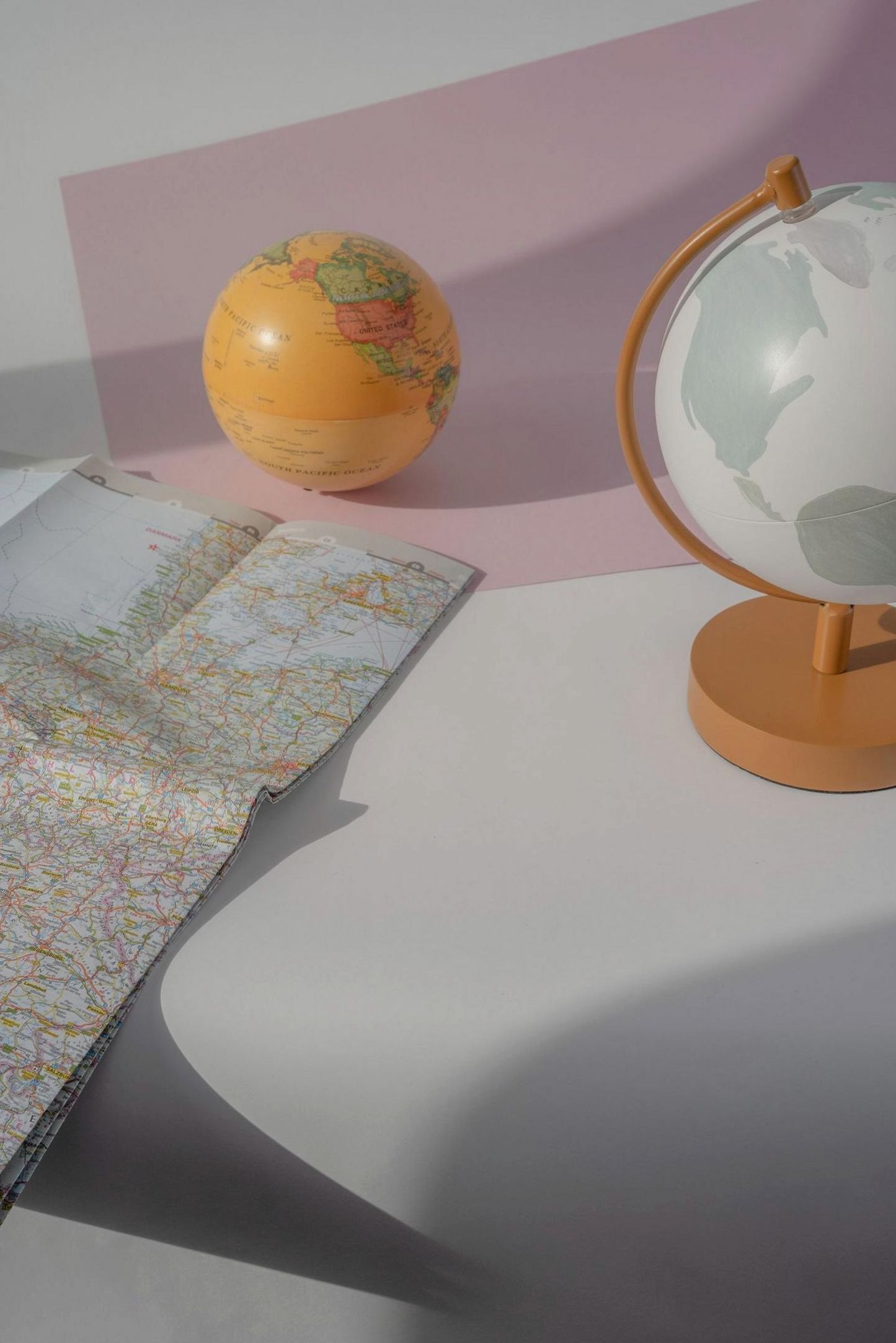 Dotted world map illustration